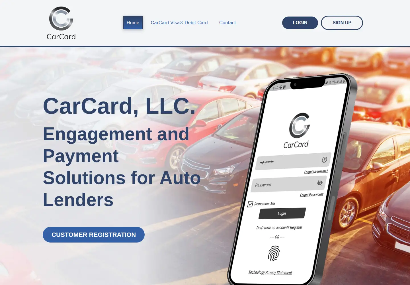 Screenshot of carcard.com