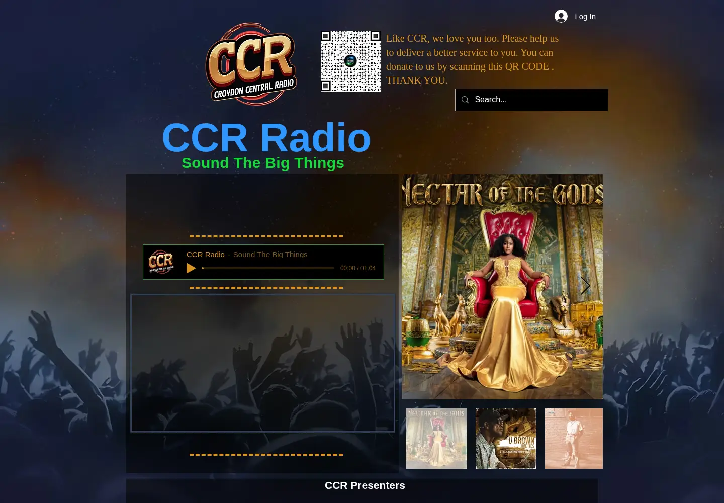 Captured homepage of ccrradio.com in the current scan