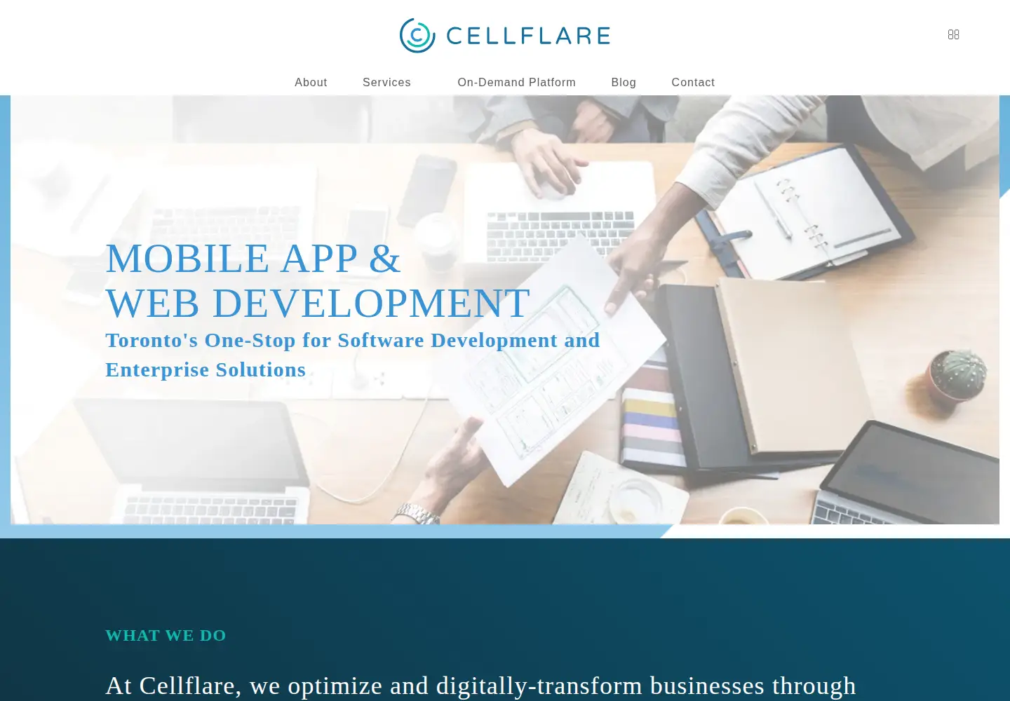 Screenshot of cellflare.com