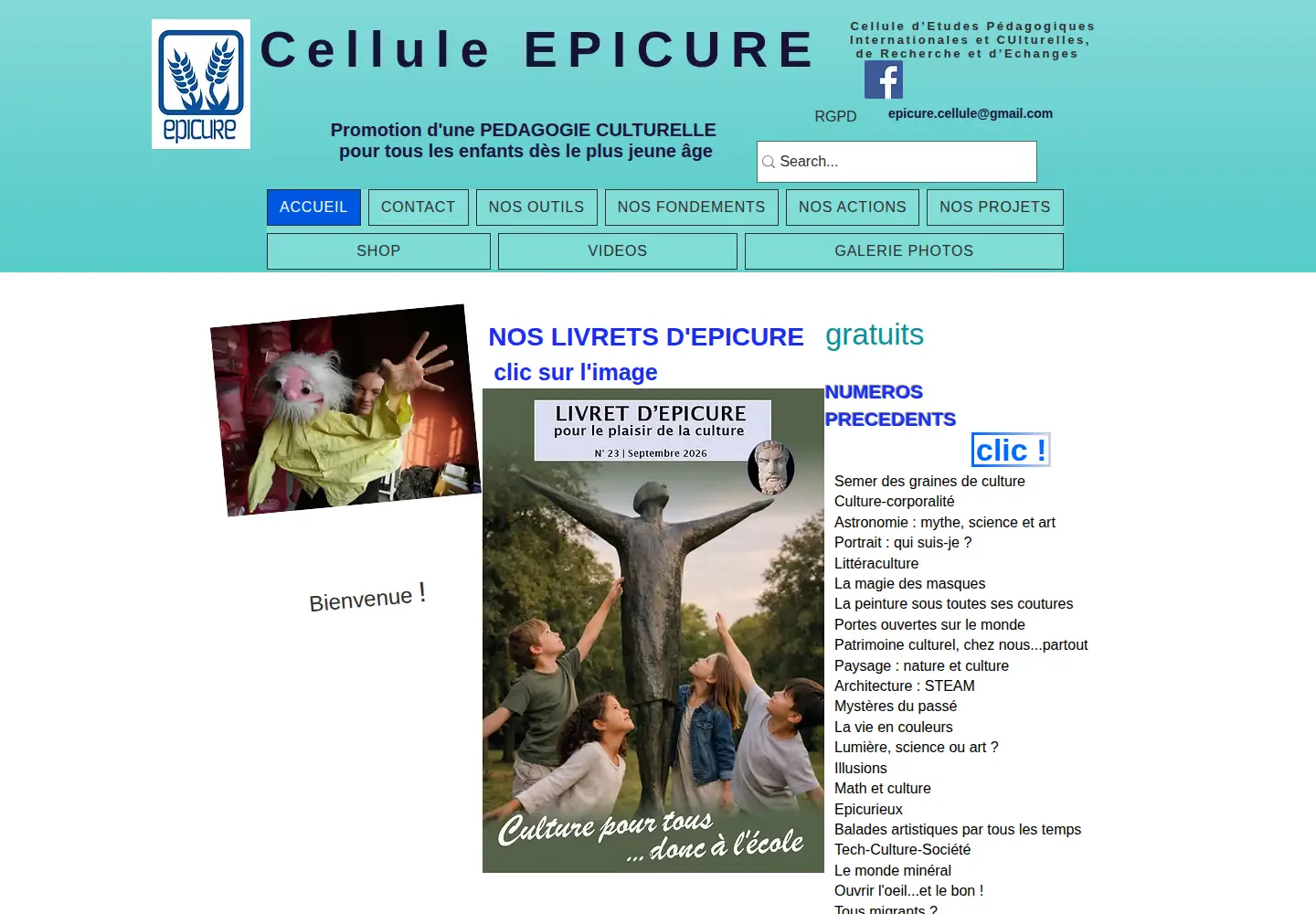 Screenshot of cellule-epicure.com