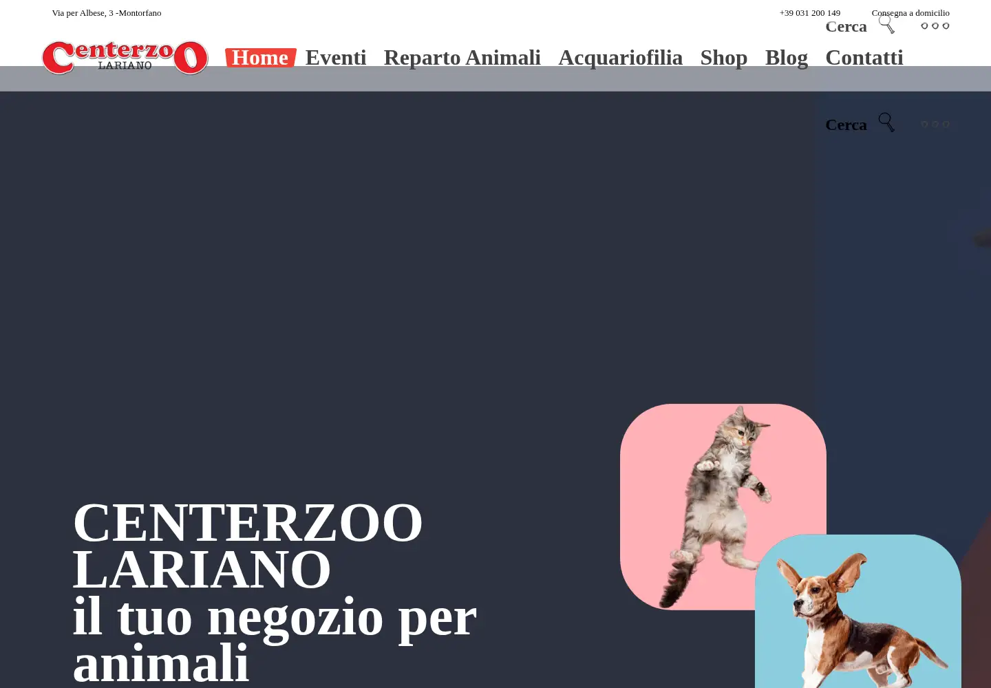 Screenshot of centerzoo.com