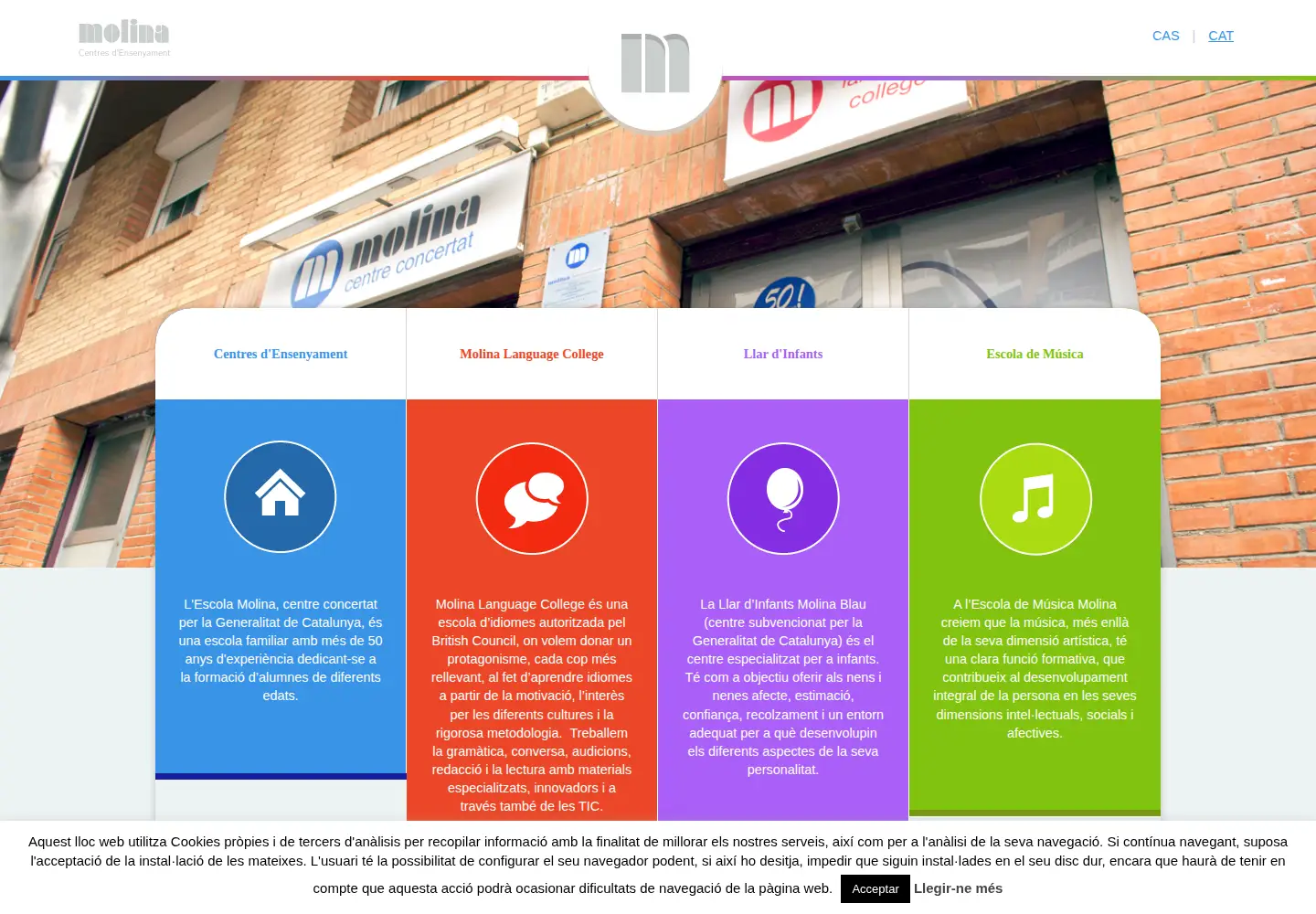 Screenshot of centresmolina.com