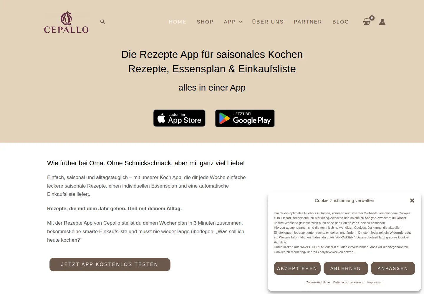 Screenshot of cepallo.com