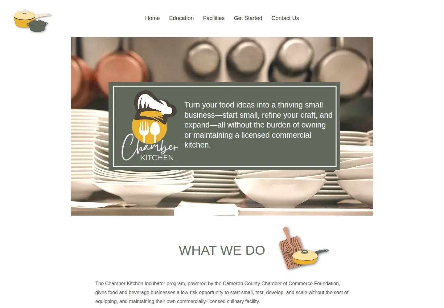 Screenshot of chamberkitchen.com
