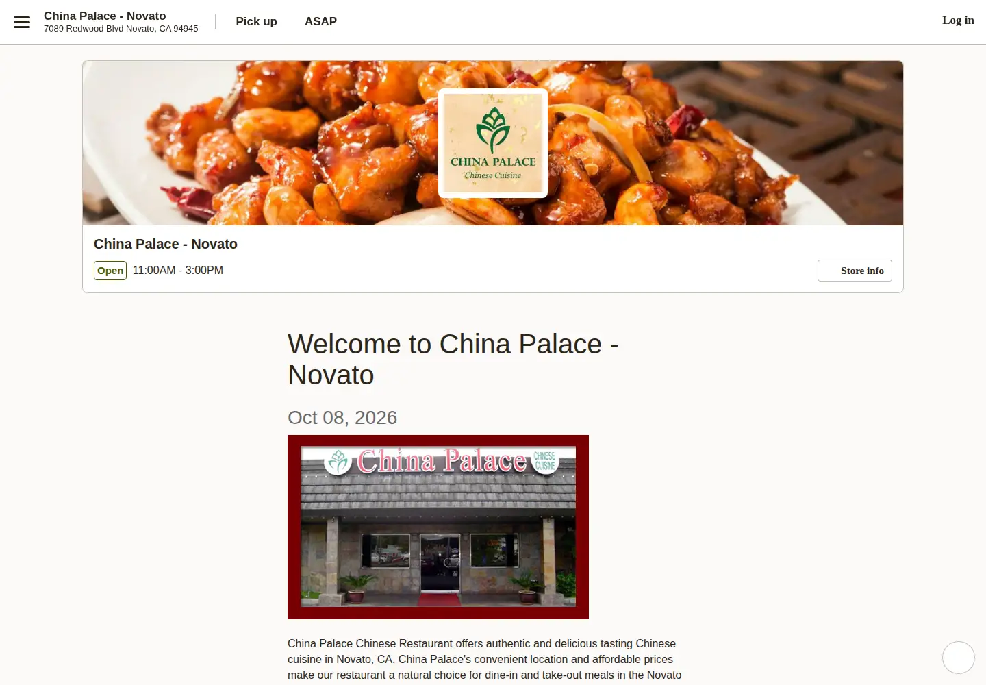 Captured homepage of chinapalaceonline.com in the current scan