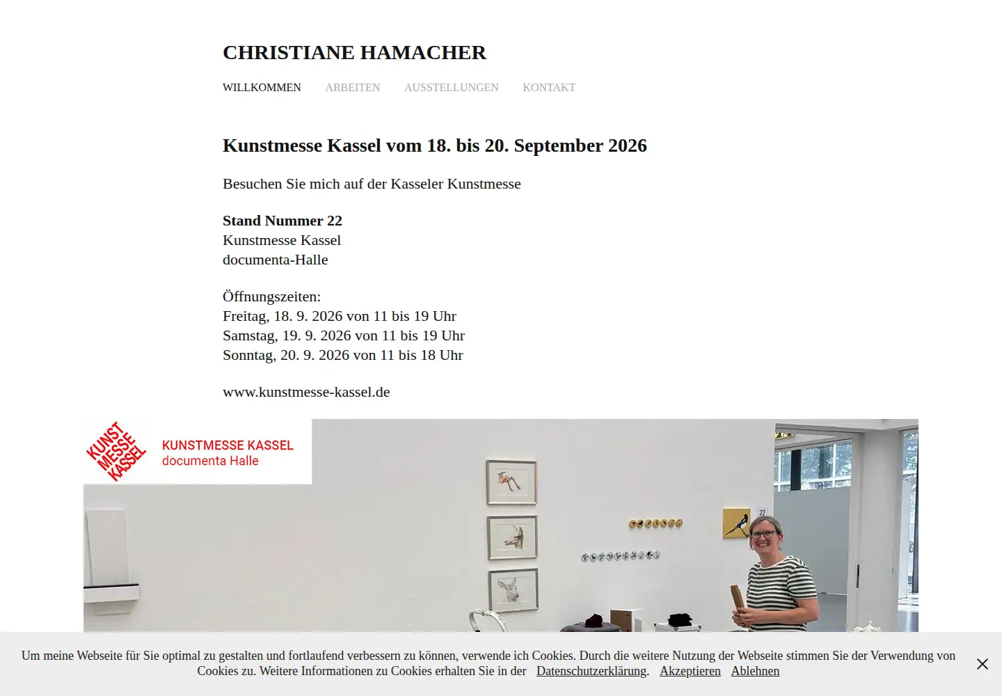 Screenshot of christiane-hamacher.com