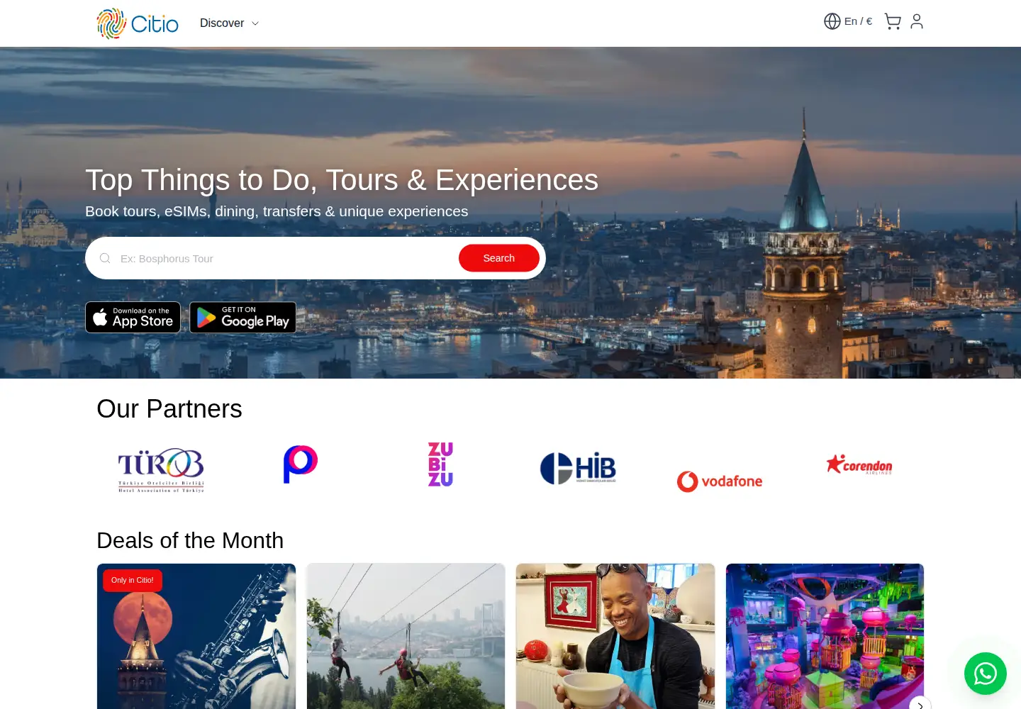 Screenshot of citioapp.com