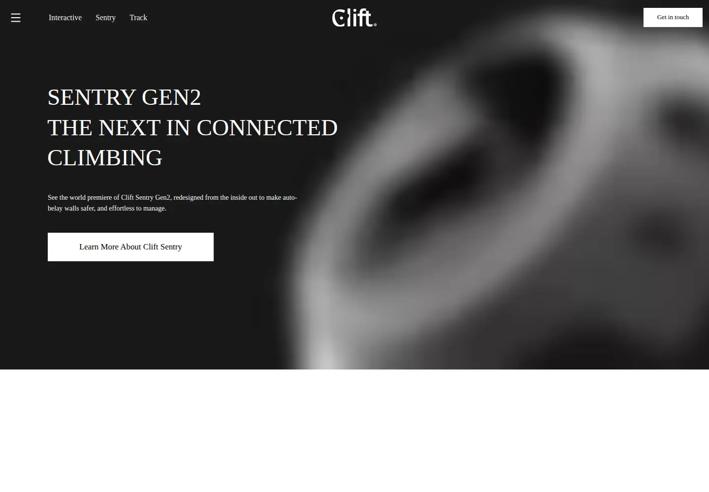 Screenshot of cliftclimbing.com