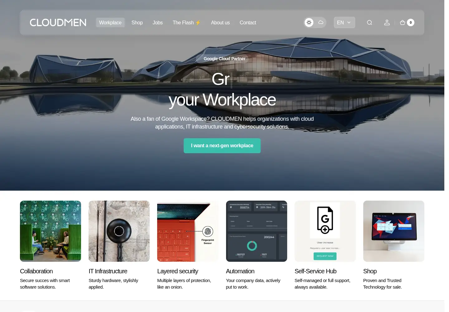 Screenshot of cloudmen.com