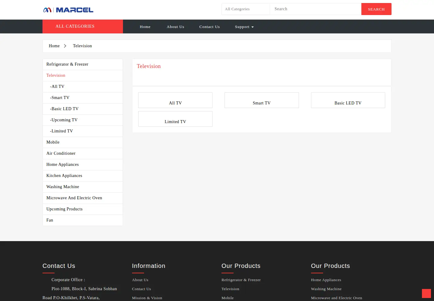 Screenshot of marceltelevision.com