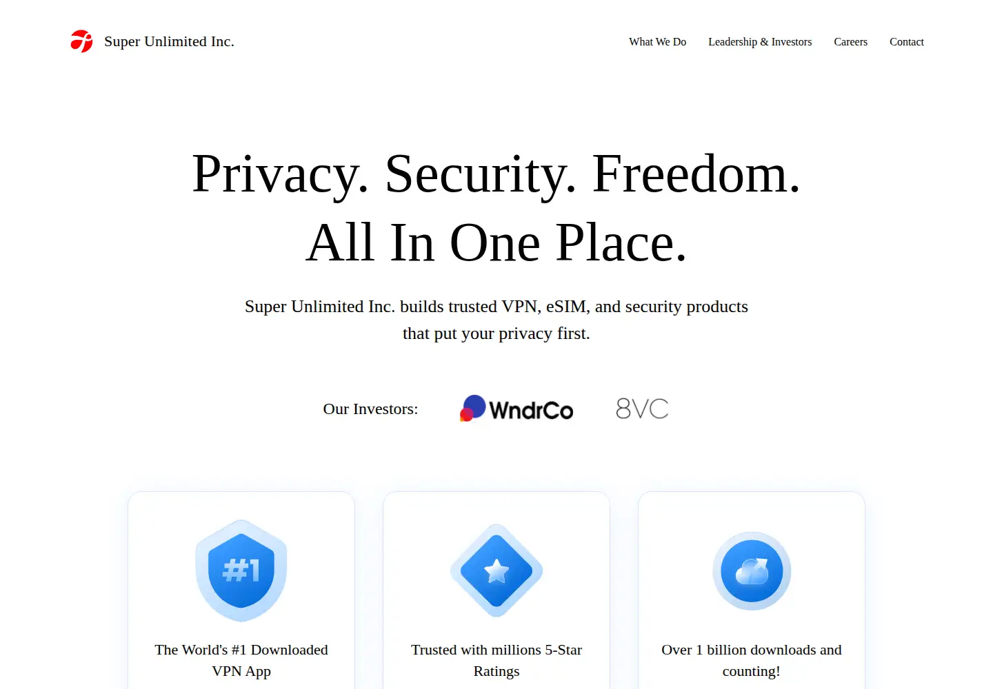 Captured homepage of superunlimited.com in the current scan