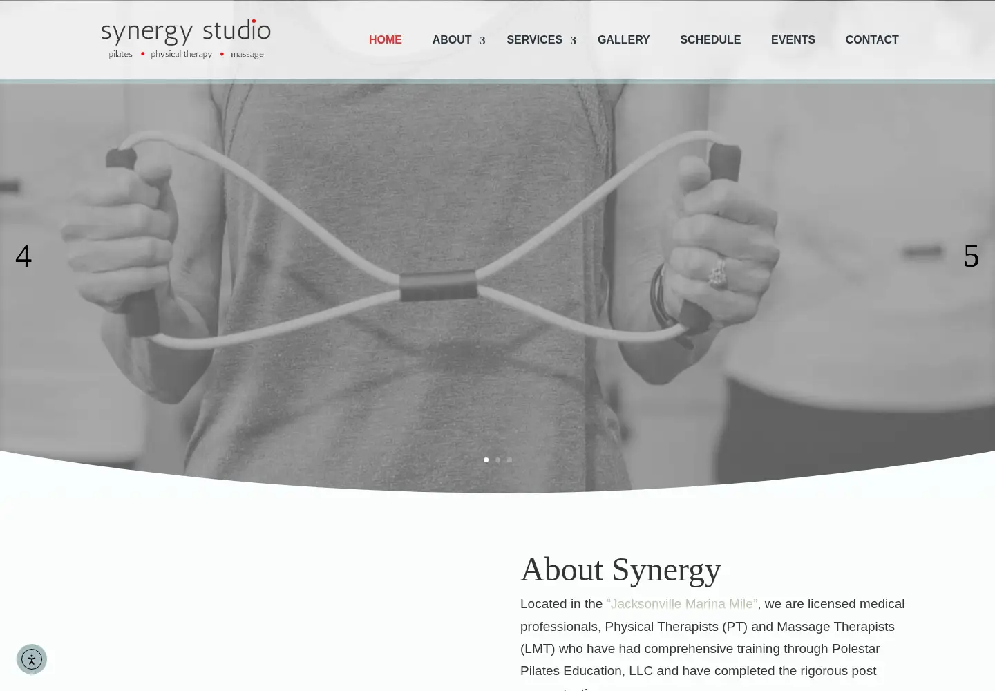Captured homepage of synergypilatespt.com in the current scan