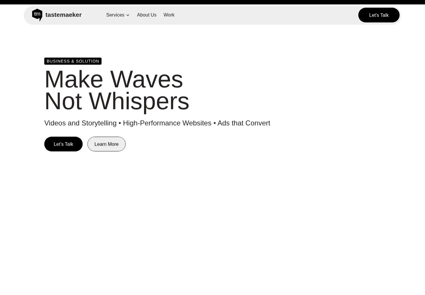Screenshot of tastemaeker.com