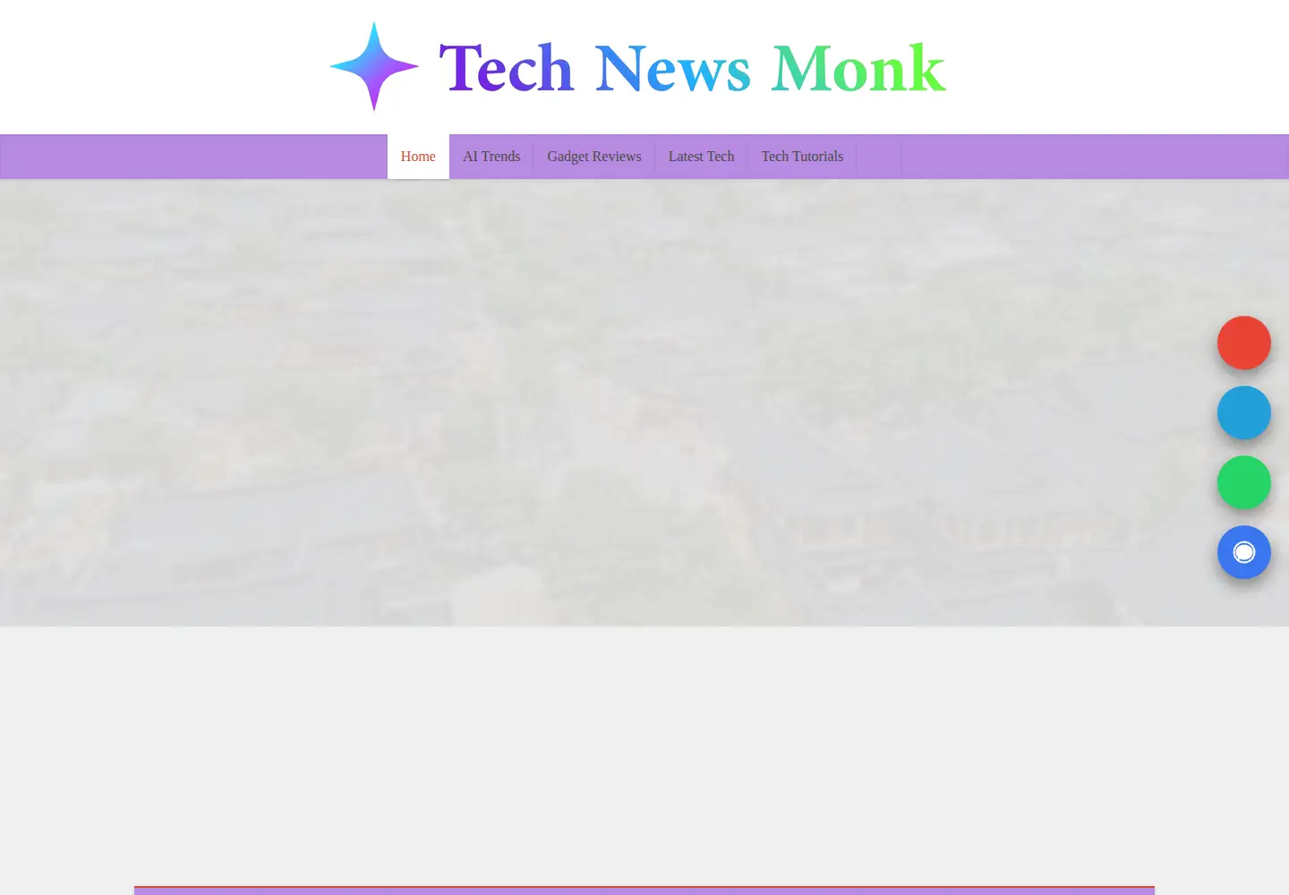 Screenshot of technewsmonk.com