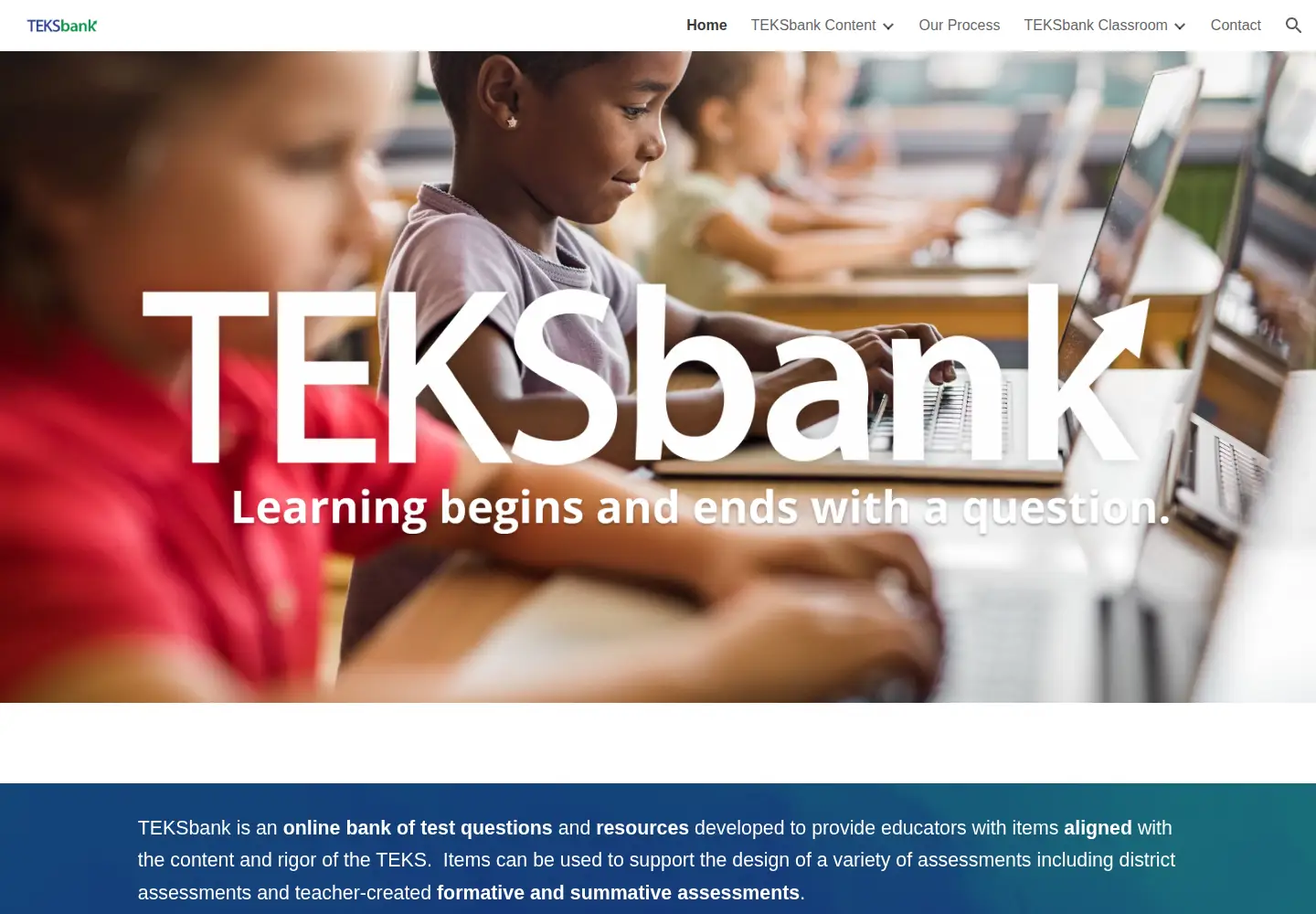 Screenshot of teksbank.com
