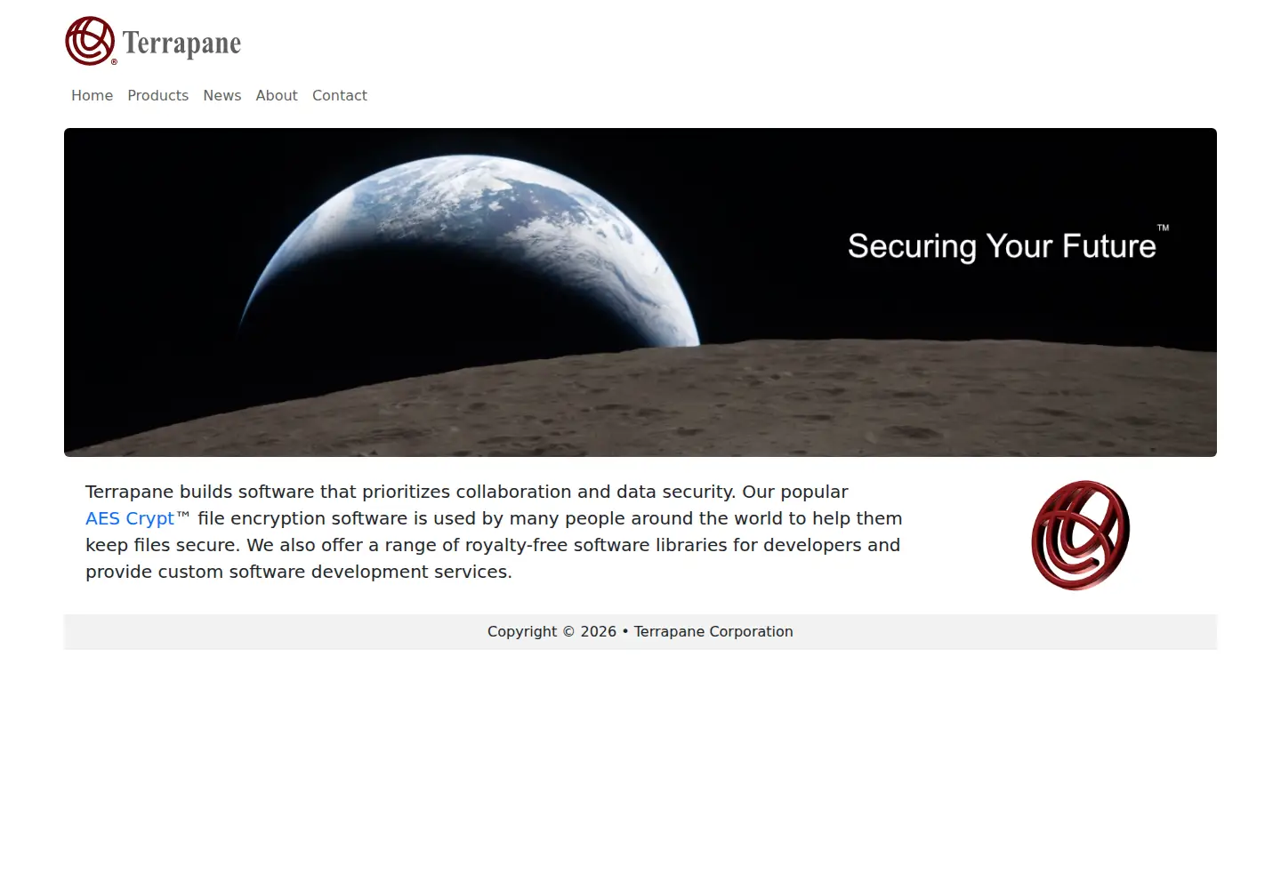 Screenshot of terrapane.com