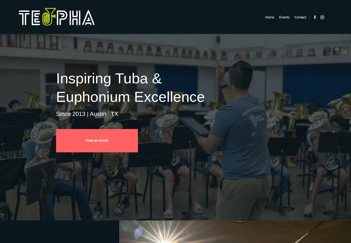 Captured homepage of teuphacamp.com in the current scan
