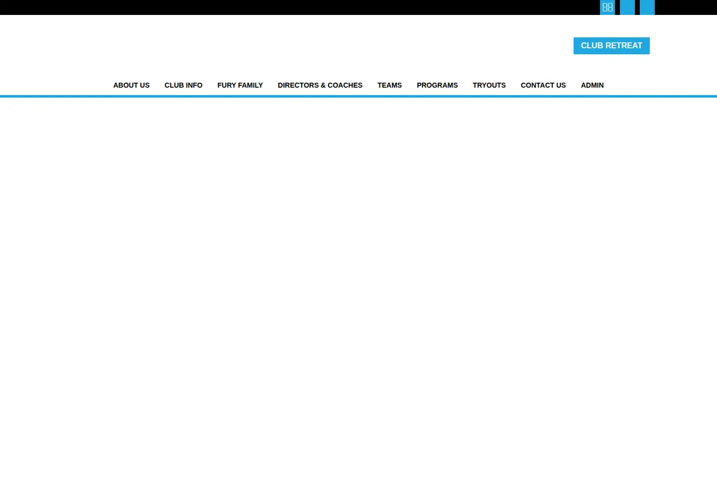 Screenshot of texasfuryvolleyballclub.com