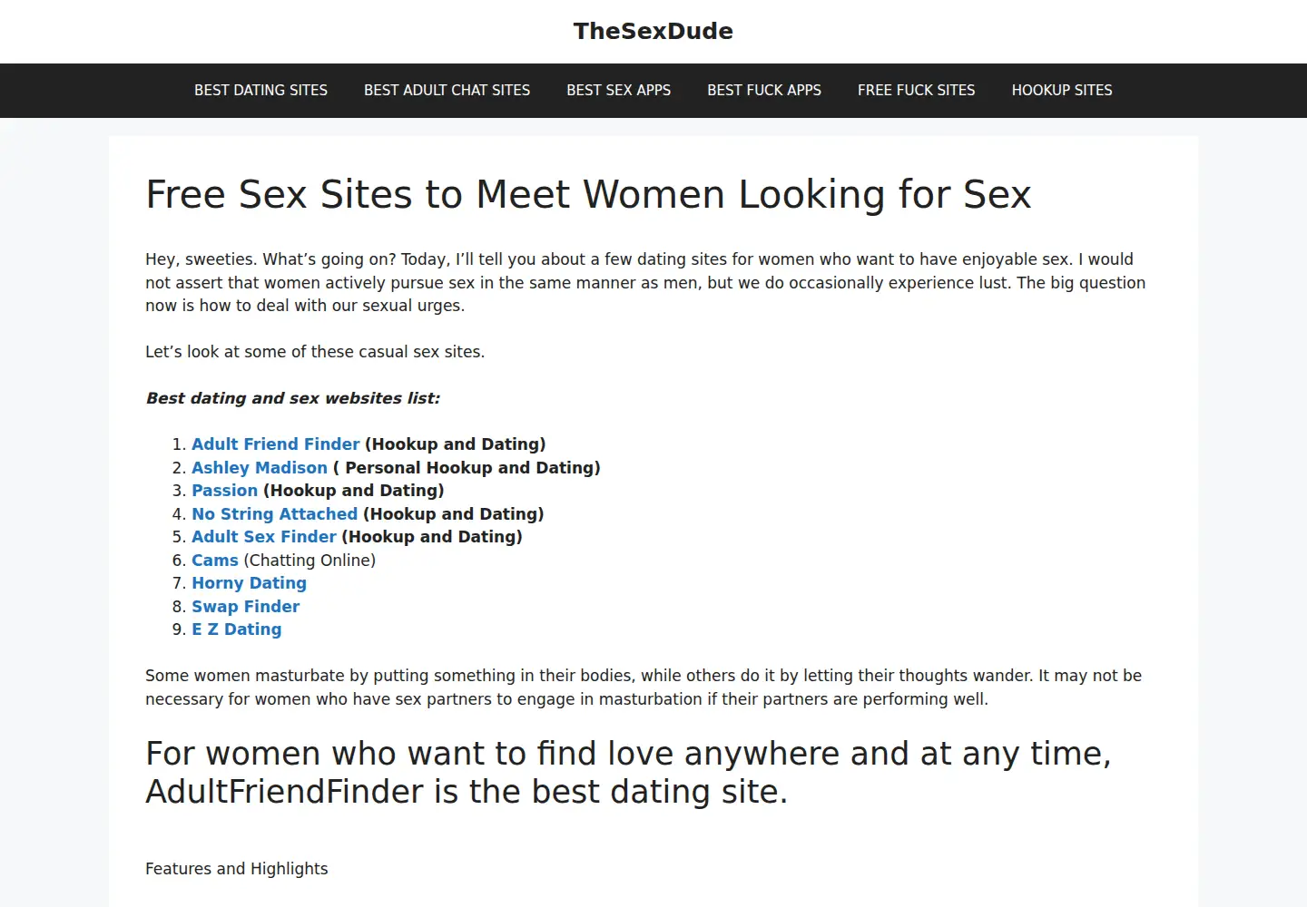 Screenshot of thesexdude.com