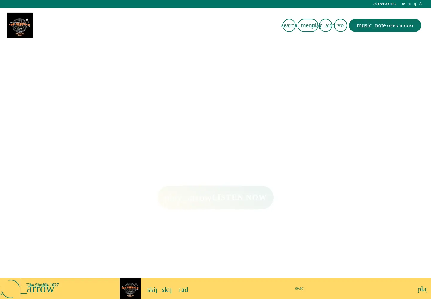 Screenshot of theshuffle1027.com