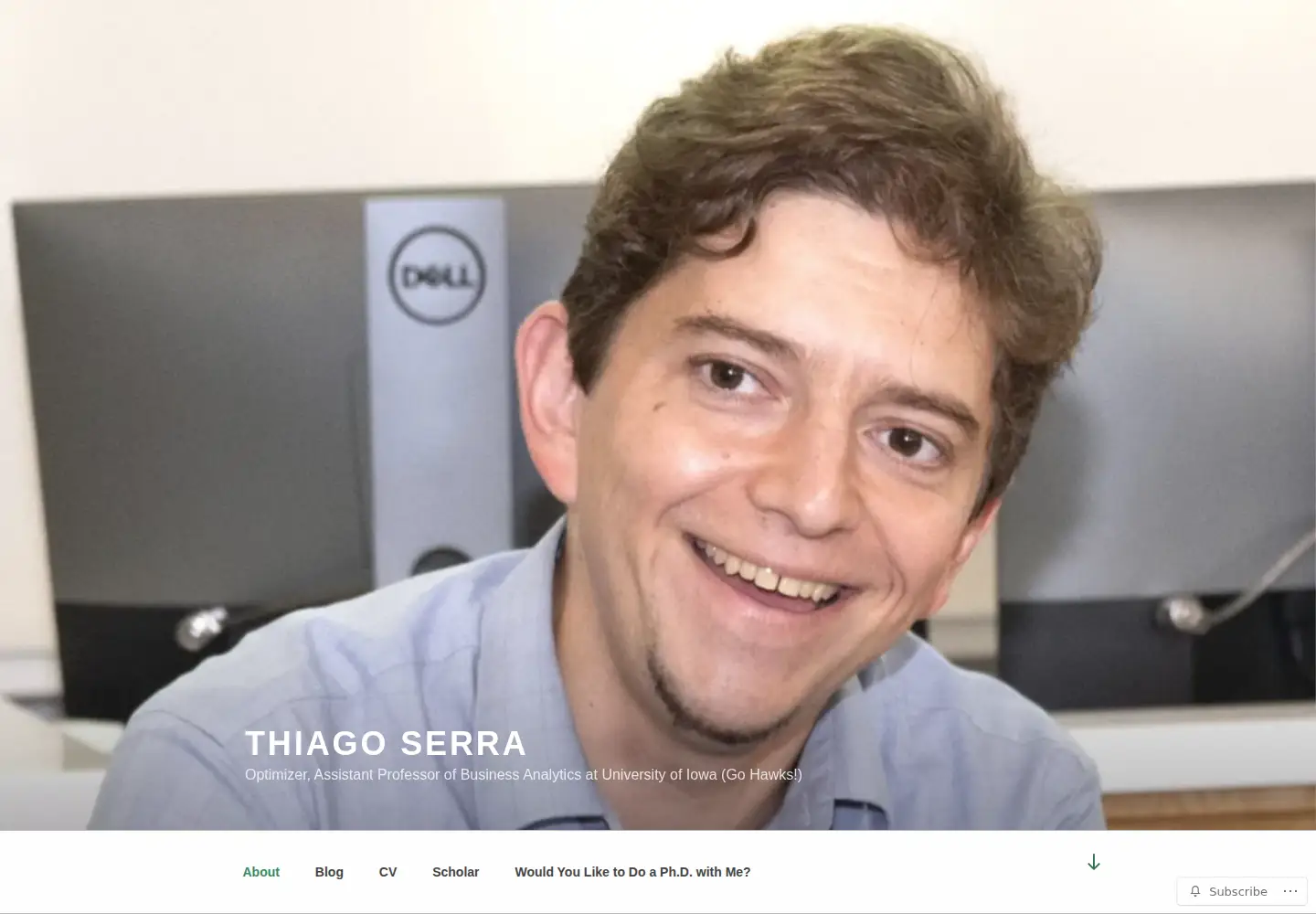 Screenshot of thiagoserra.com