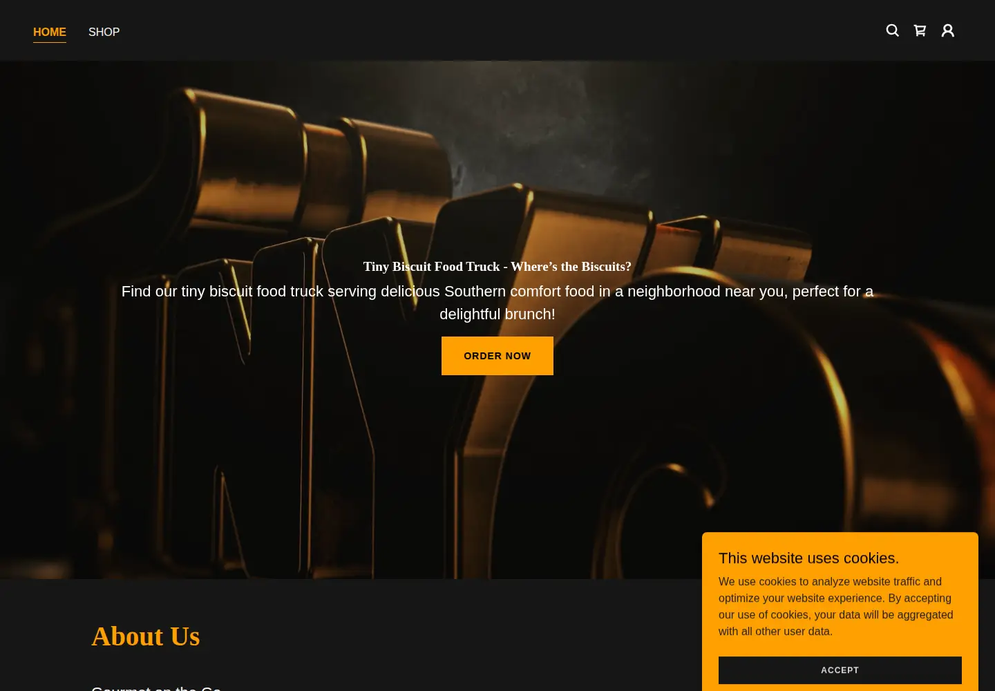 Screenshot of tinybiscuit.com