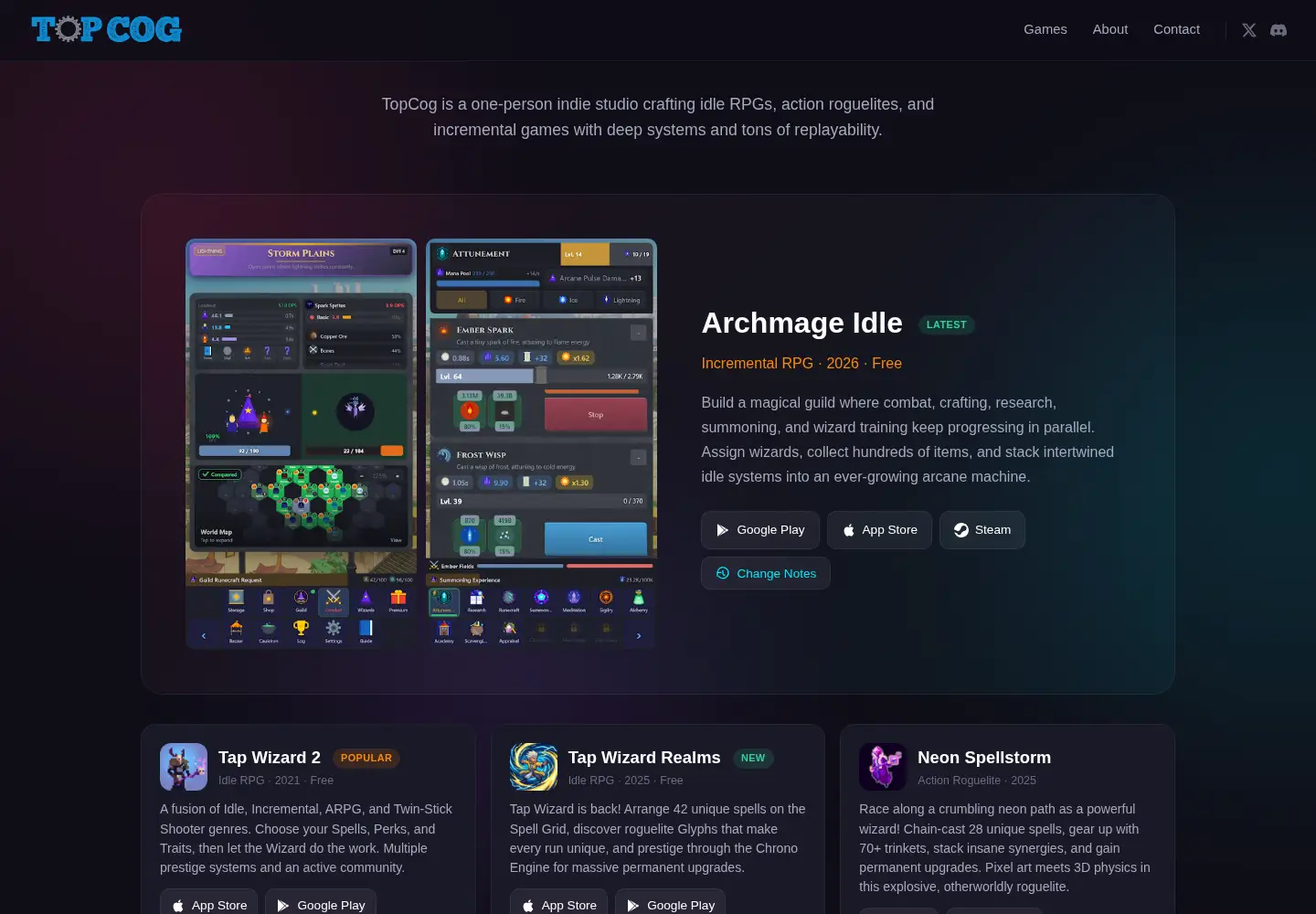 Screenshot of topcoggaming.com