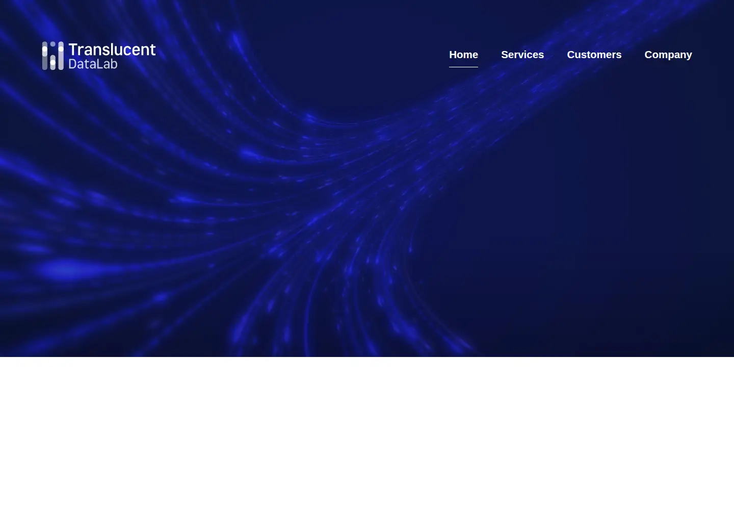 Screenshot of translucentdatalab.com
