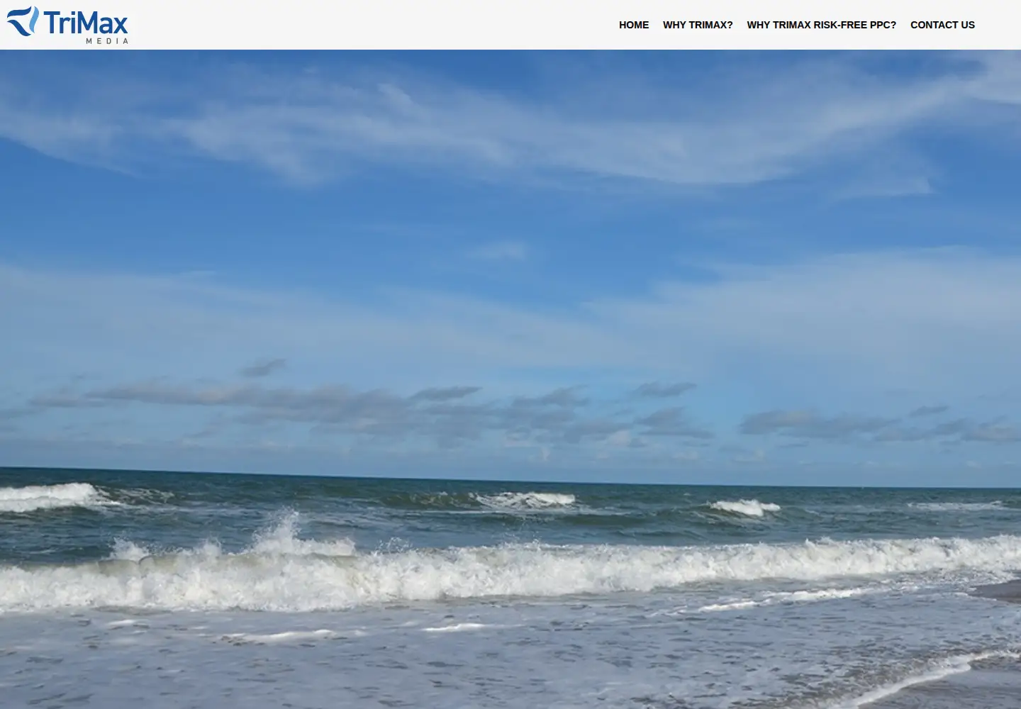 Screenshot of trimaxmedia.com