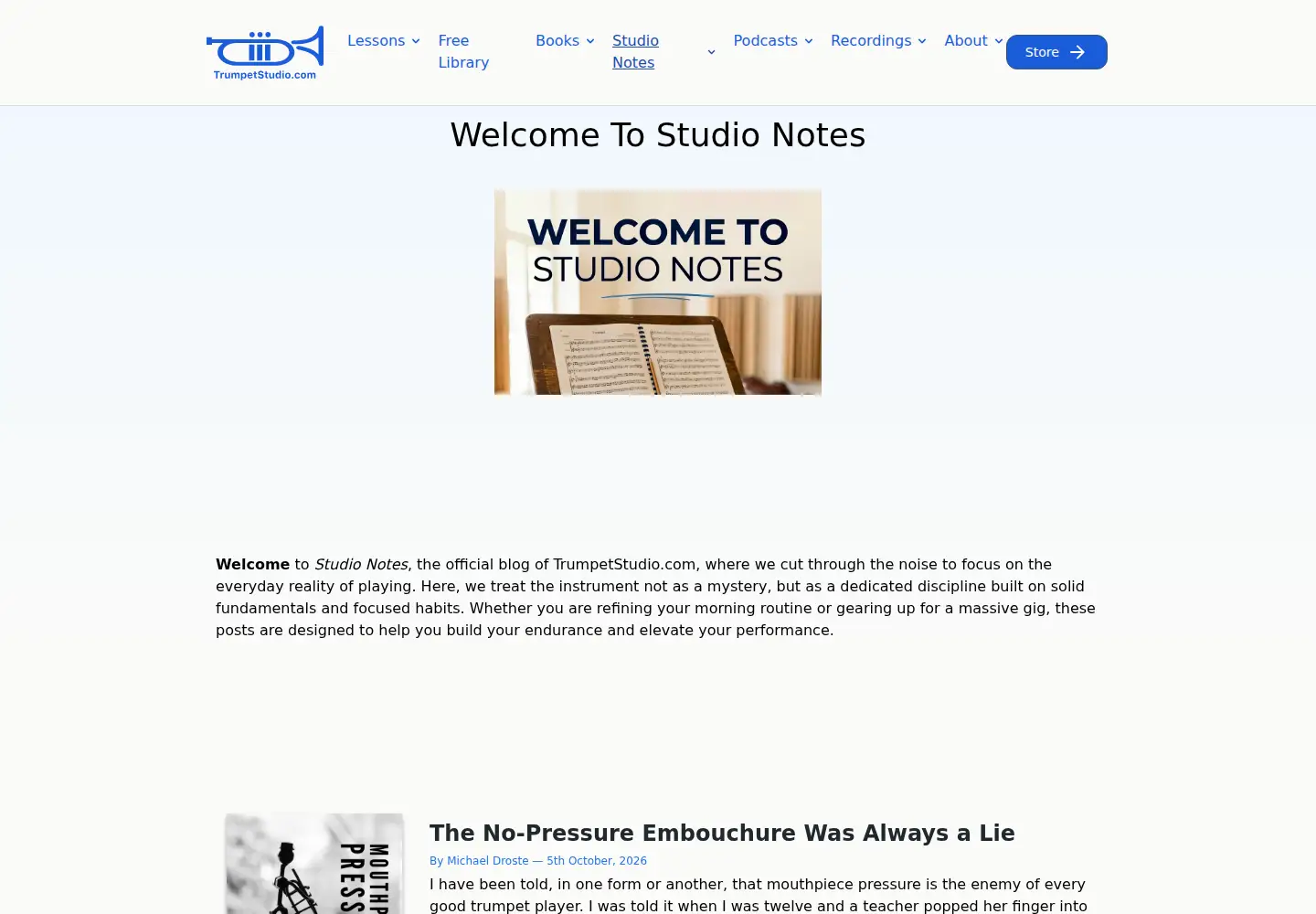 Screenshot of trumpetblog.com