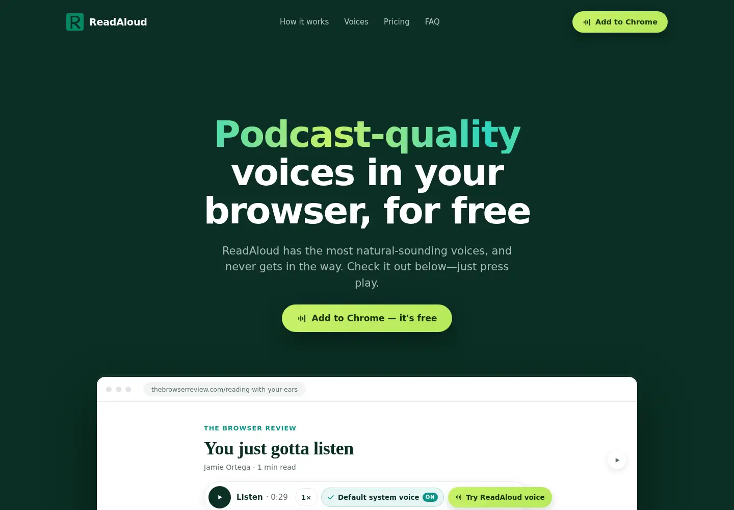 Screenshot of tryreadaloud.com