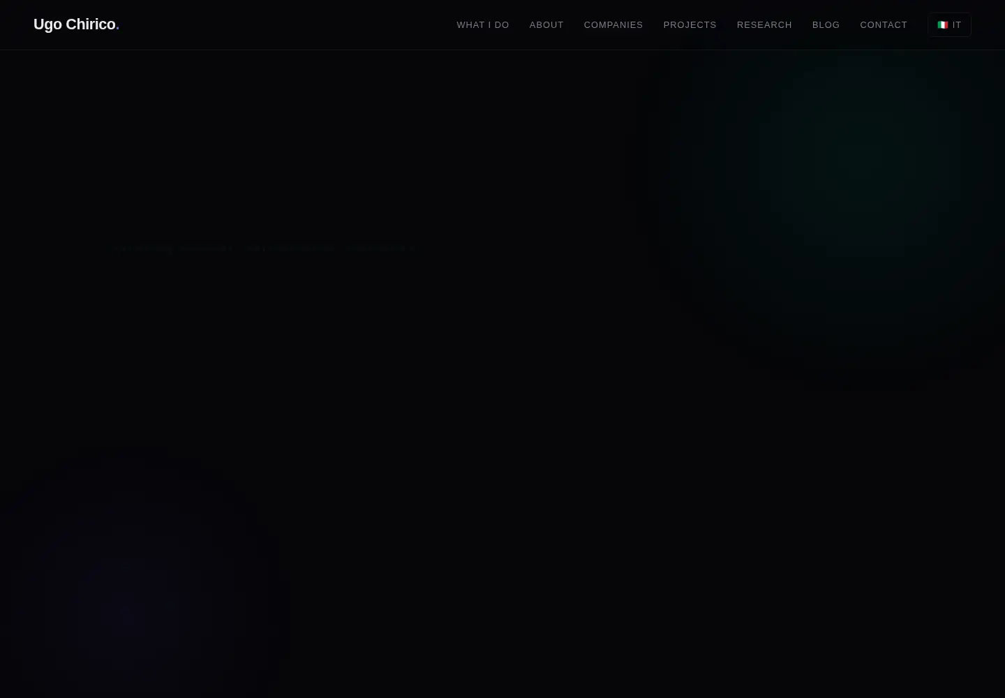 Screenshot of ugochirico.com