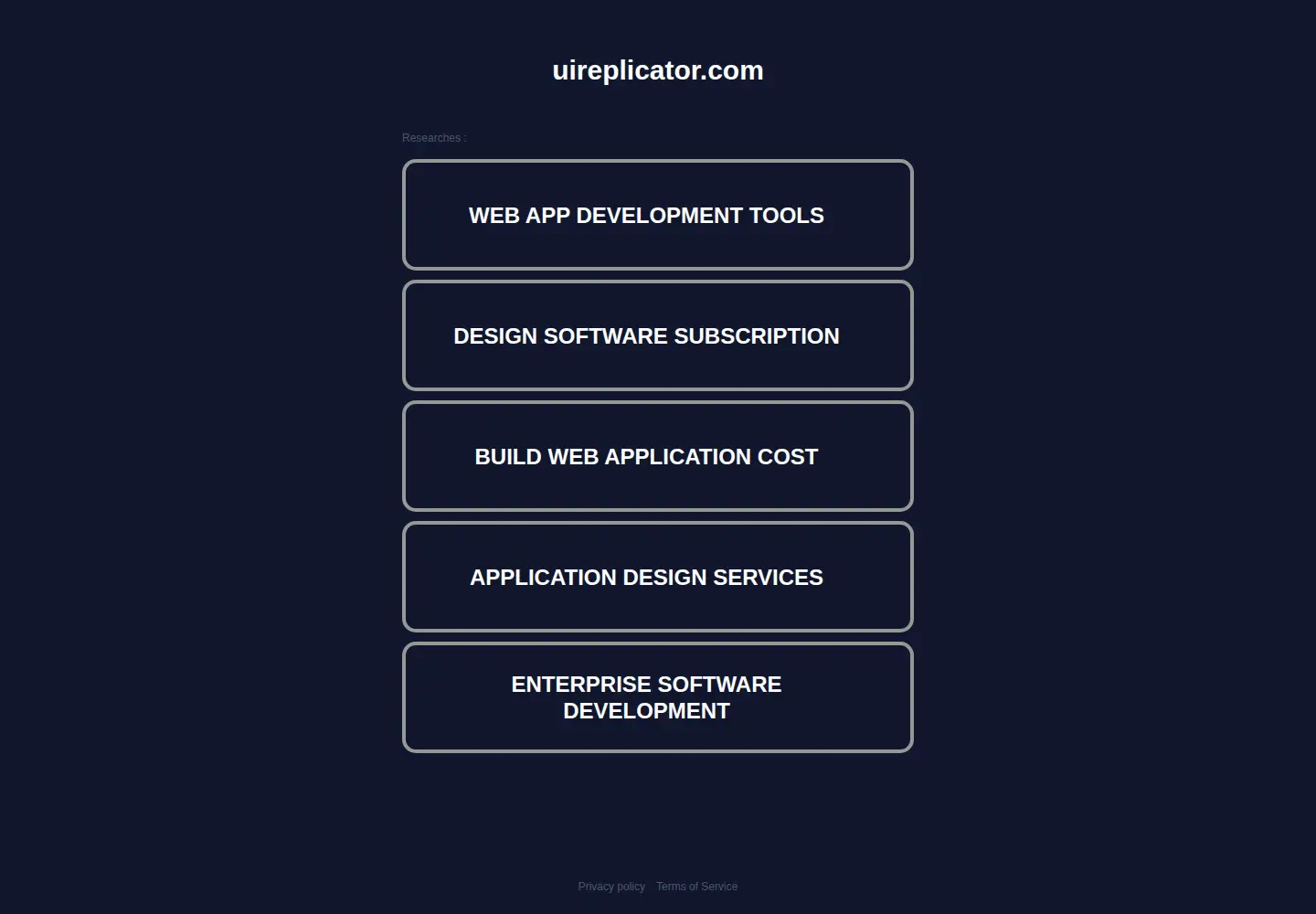 Screenshot of uireplicator.com