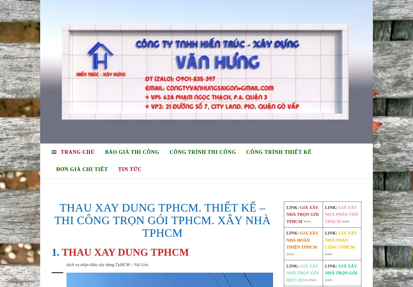 Screenshot of vanhungsaigon.com