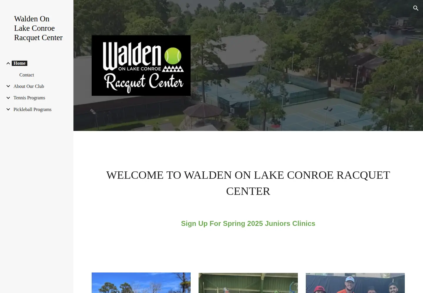 Screenshot of waldenracquetclub.com