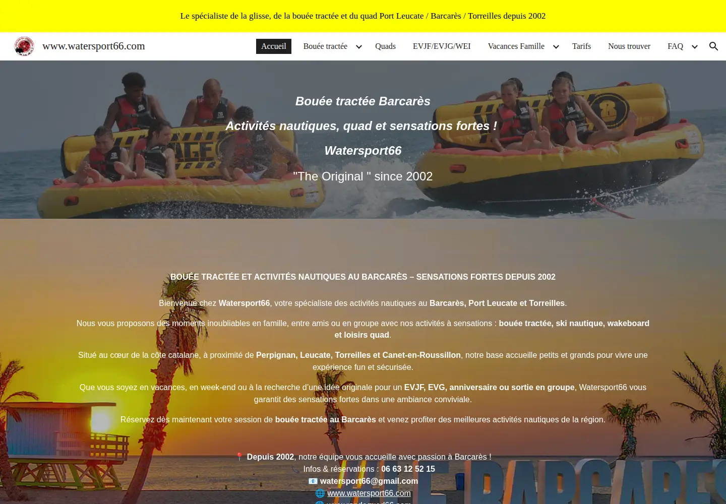 Captured homepage of watersport66.com in the current scan