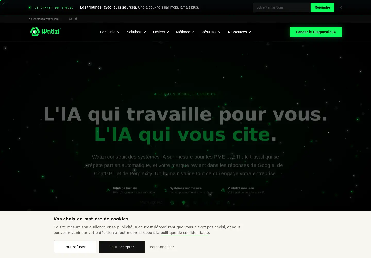 Screenshot of watizi.com