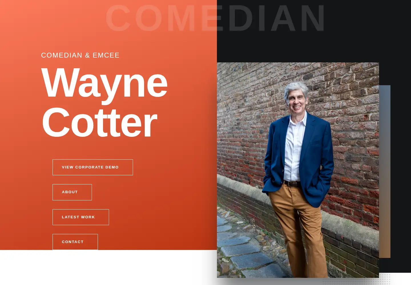 Screenshot of waynecotter.com