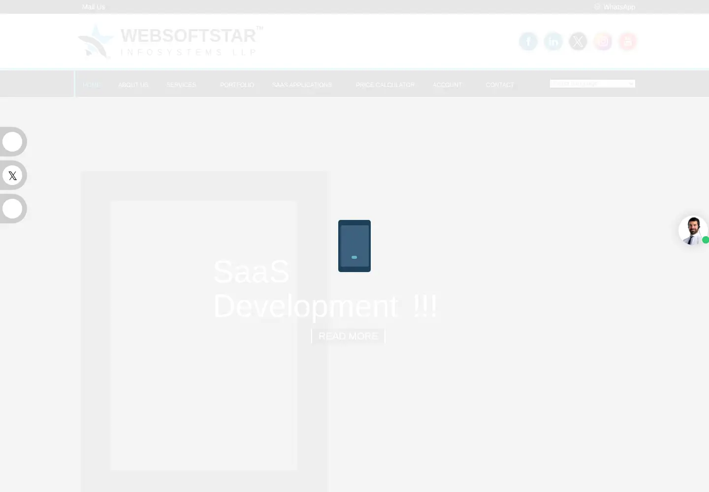 Screenshot of websoftstar.com