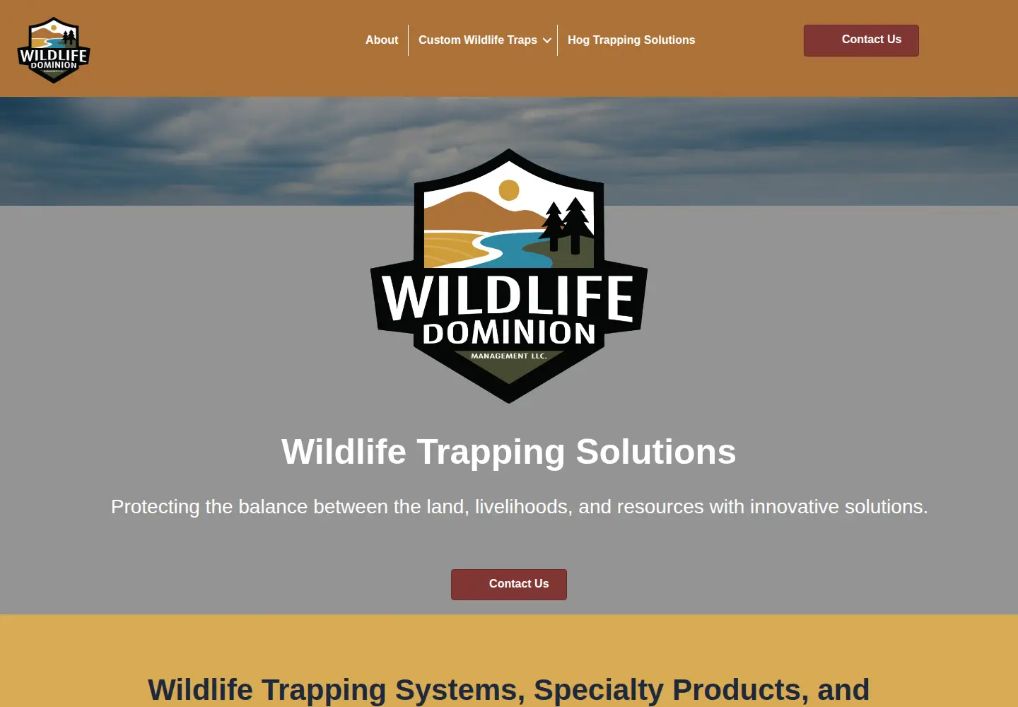 Screenshot of wildlifedominion.com