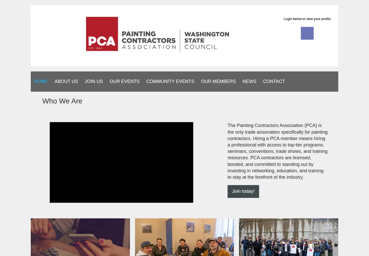 Screenshot of wscpca.com