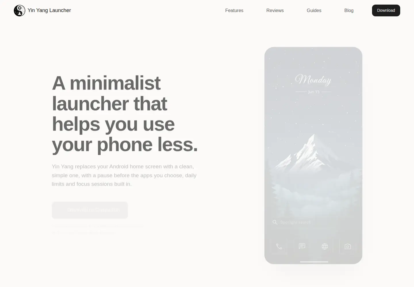 Screenshot of yinyanglauncher.com
