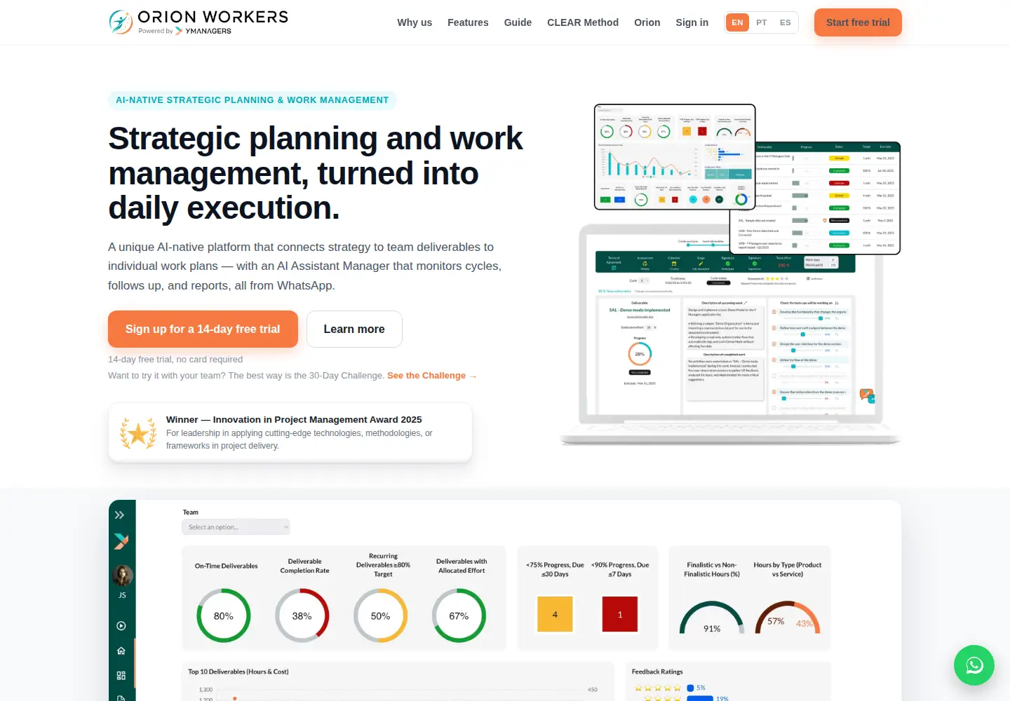 Screenshot of ymanagers.com