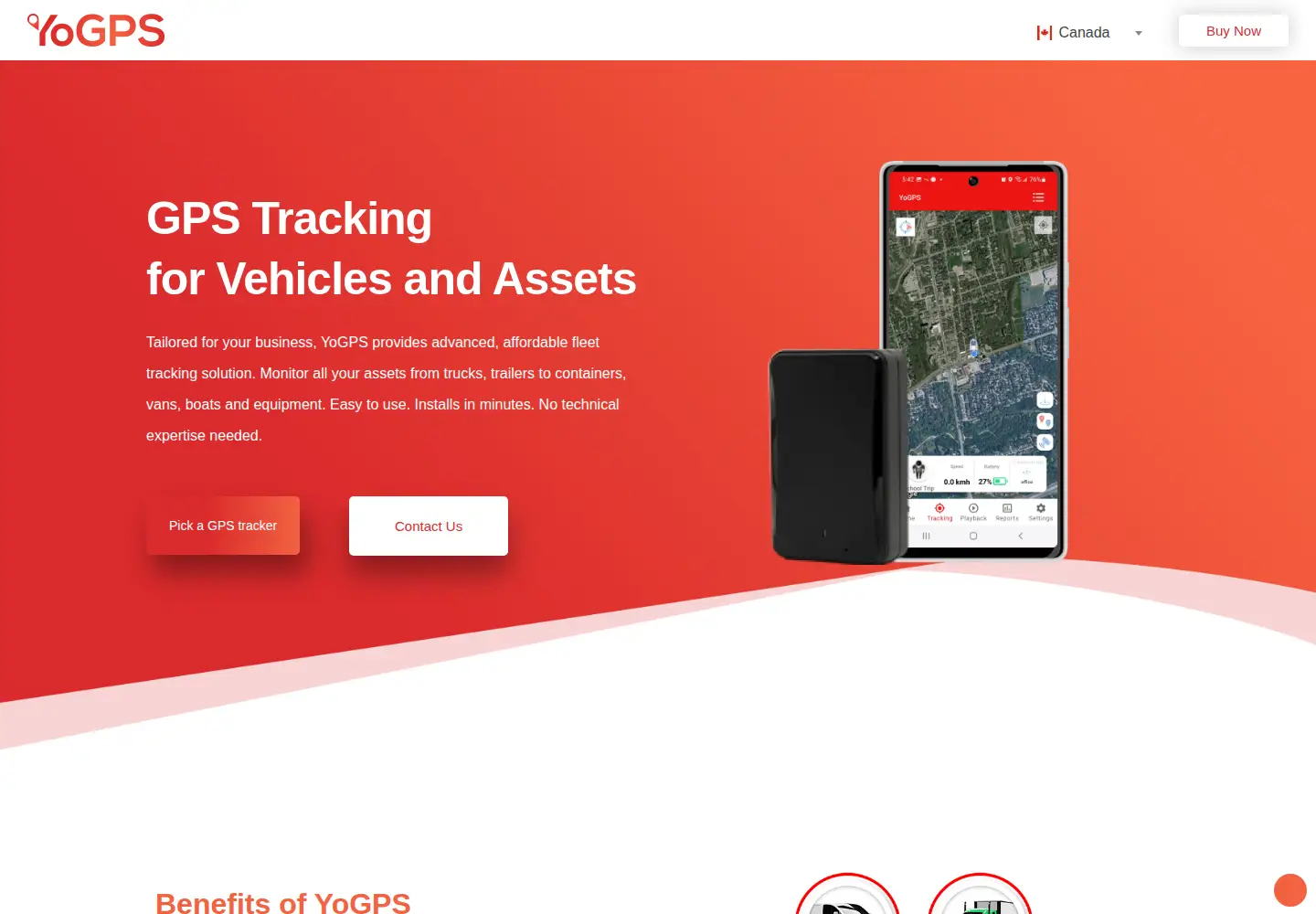 Screenshot of yogps.com