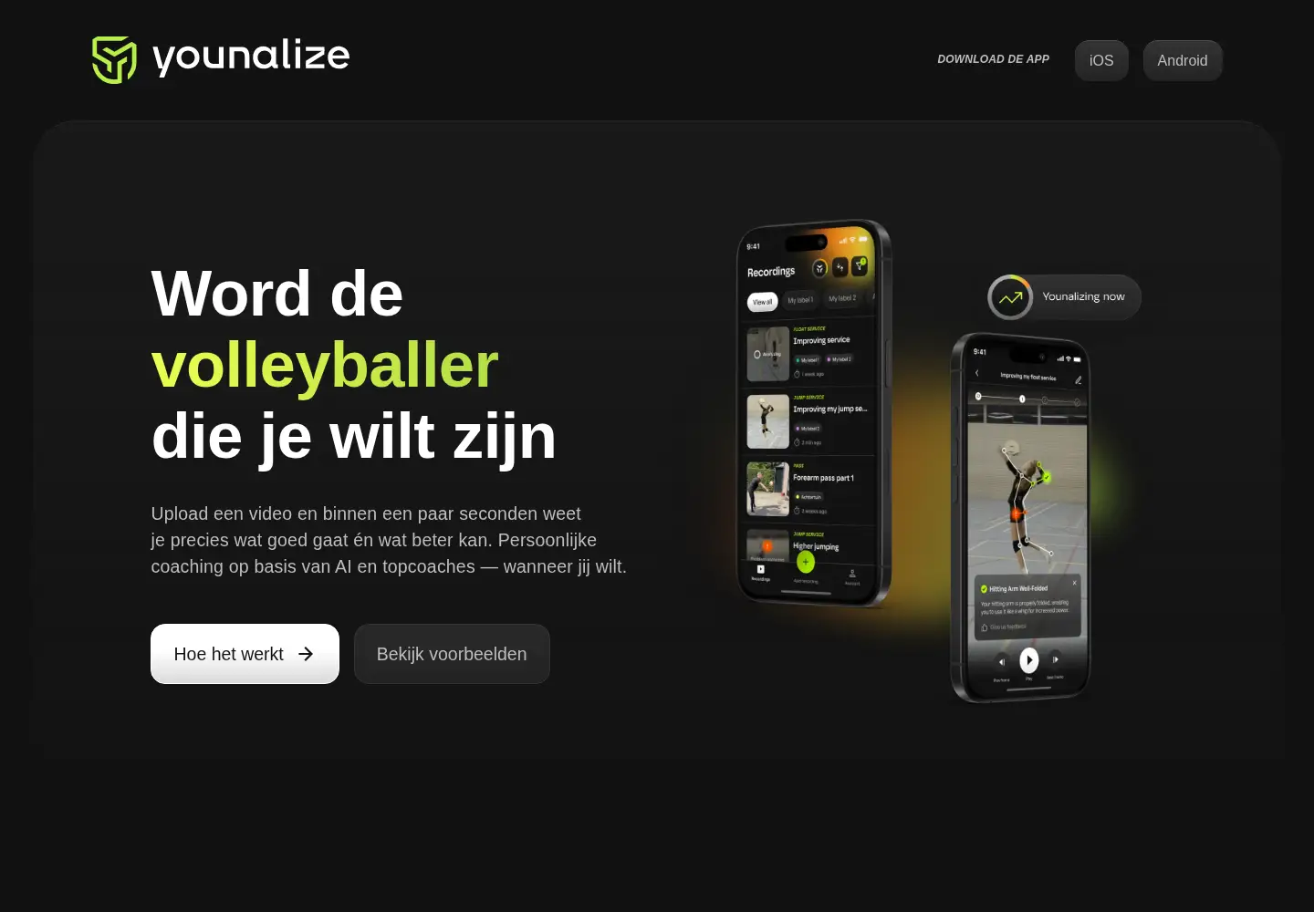 Captured homepage of younalize.com in the current scan