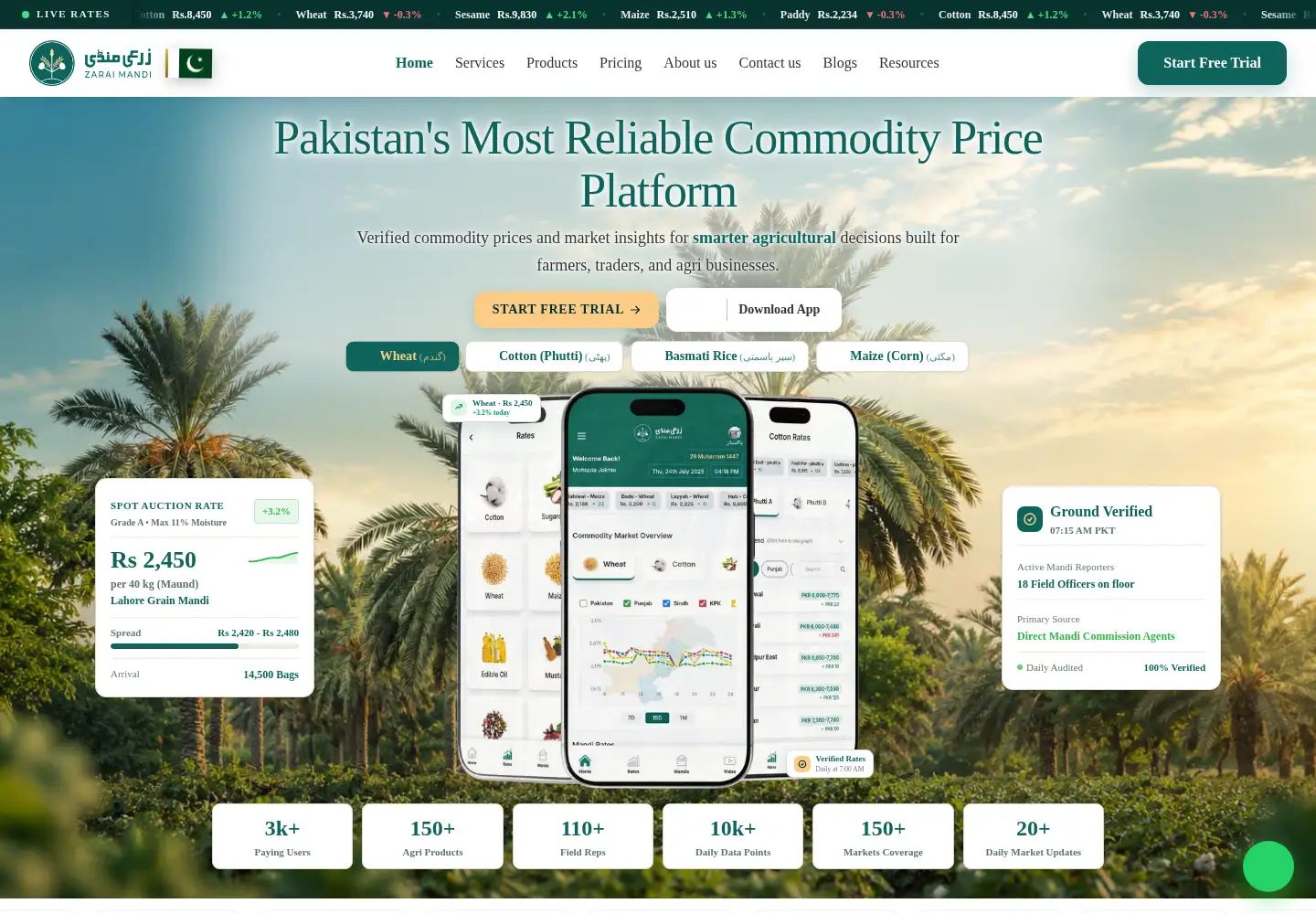 Captured homepage of zaraimandi.com in the current scan