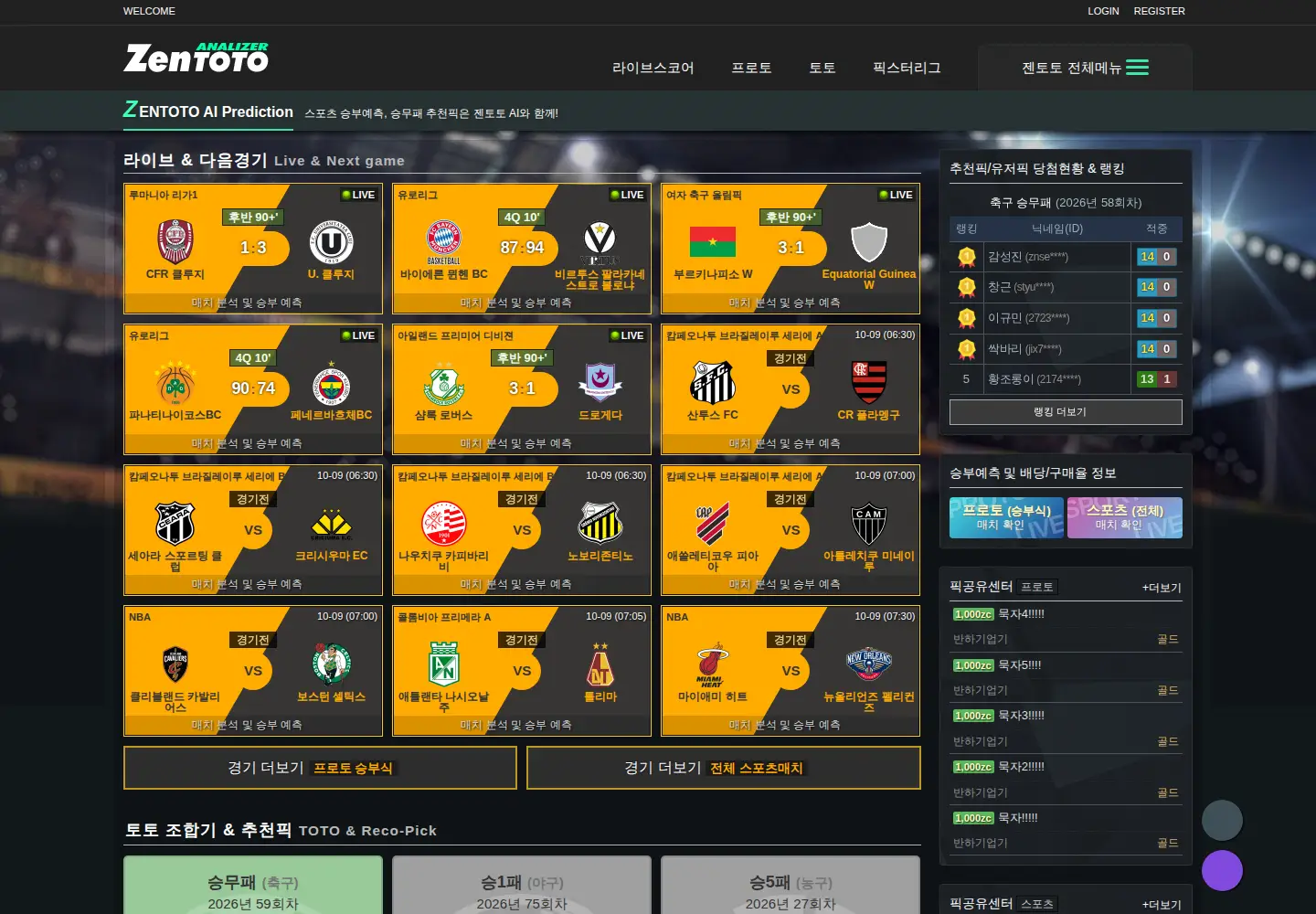 Screenshot of zenodds.com