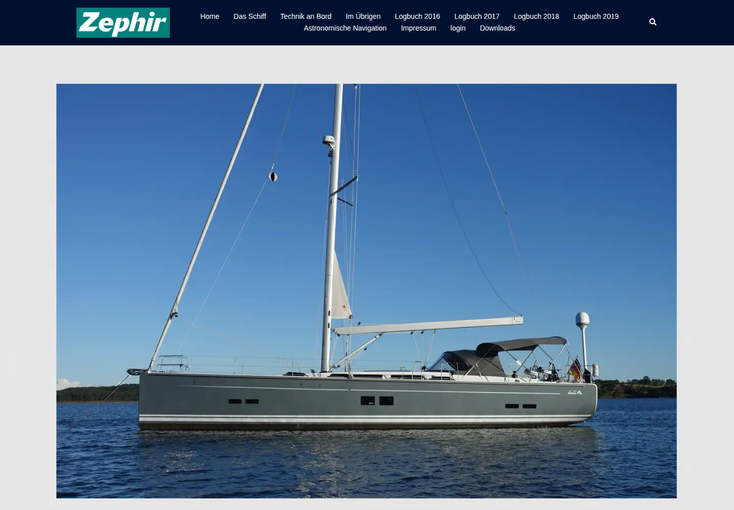 Screenshot of zephir-yacht.com