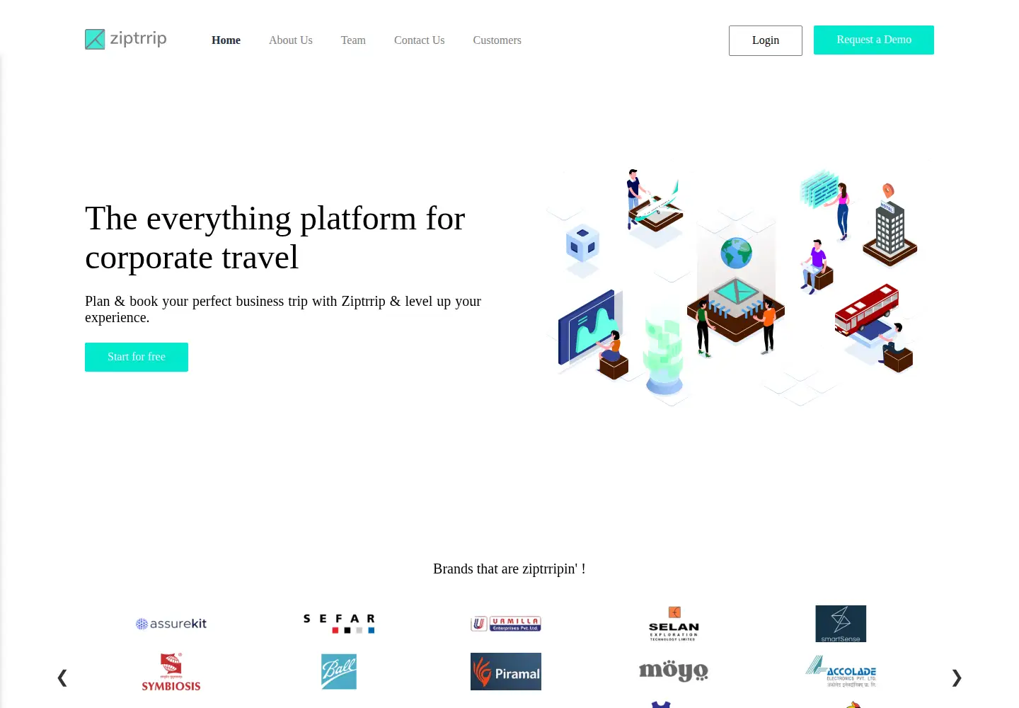 Screenshot of ziptrrip.com
