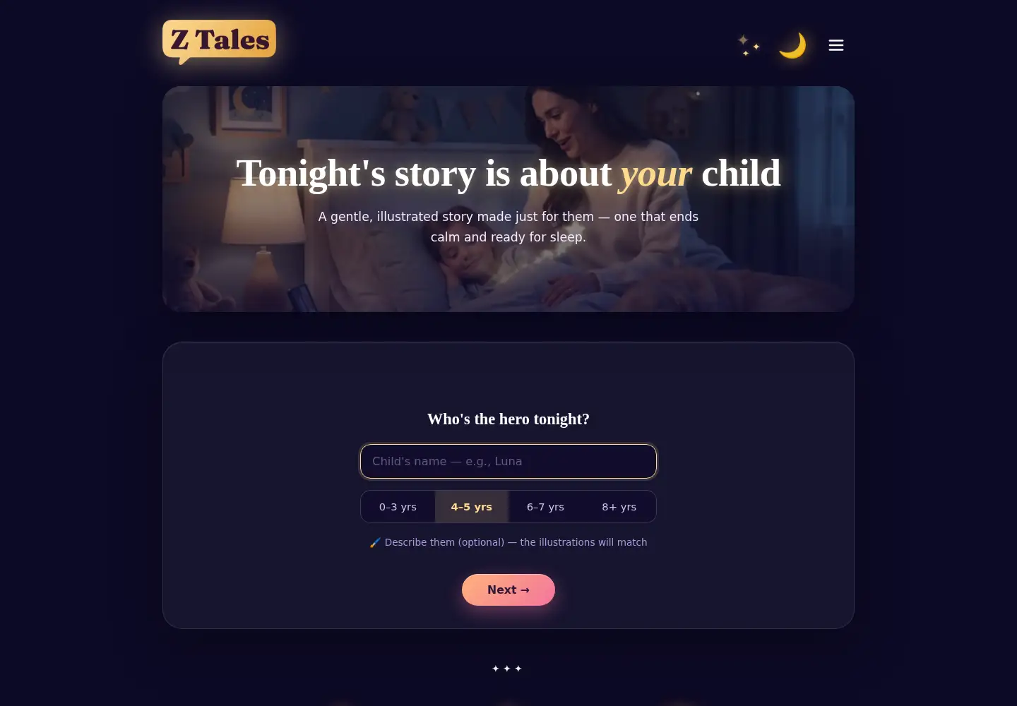 Screenshot of ztales.com